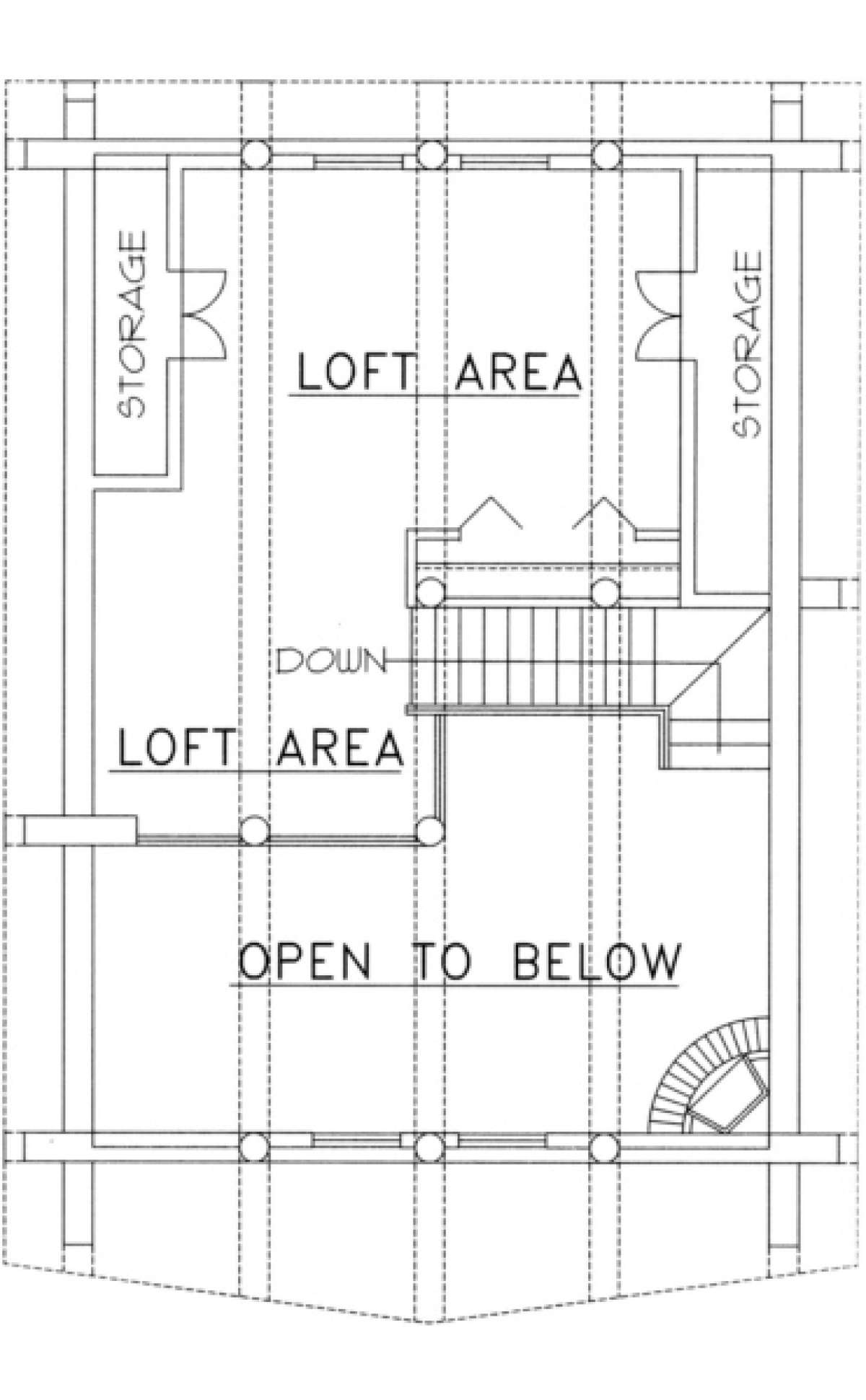 Loft Floor for House Plan #039-00054