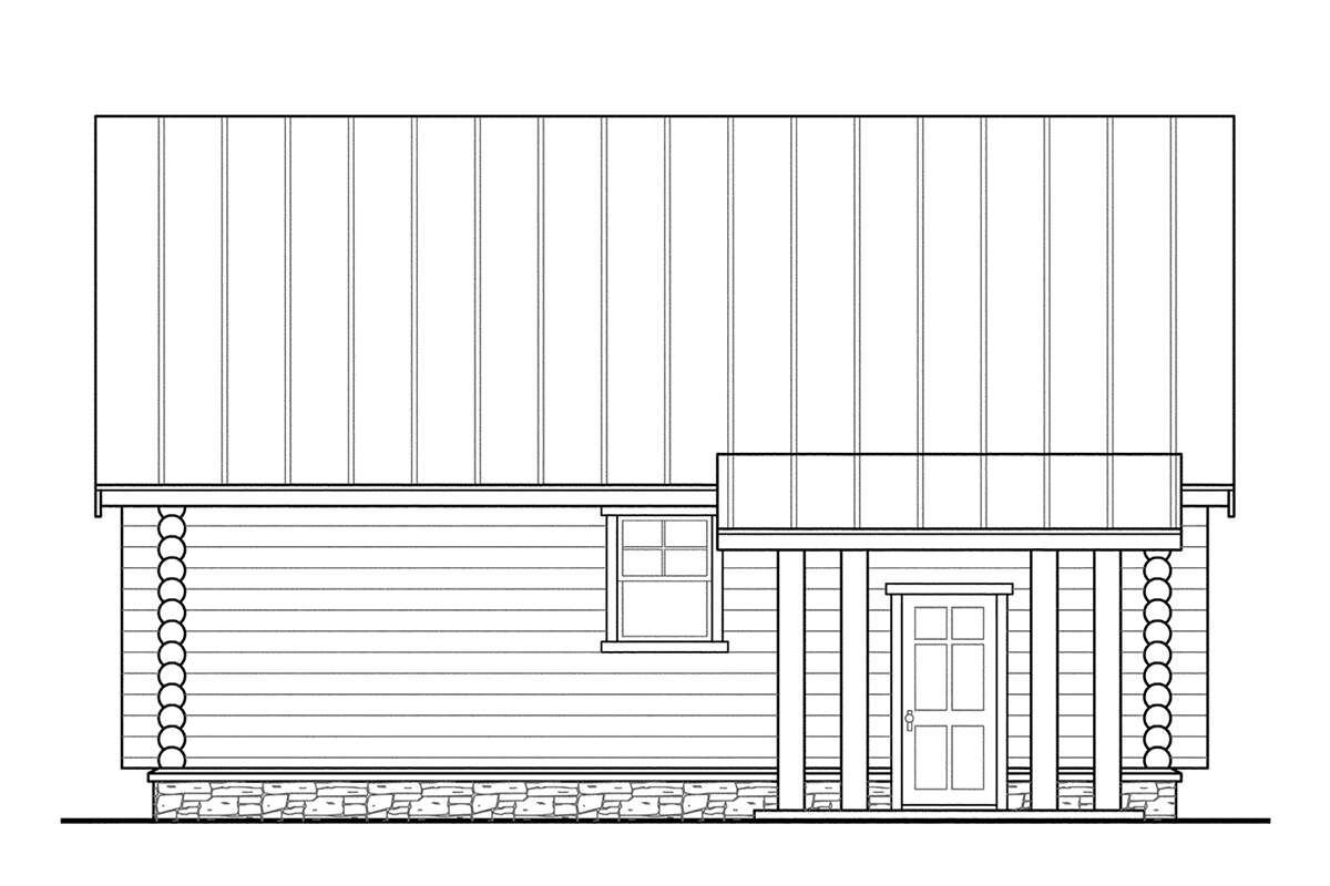 Cabin 2 Car Garage Plan - 1,536 Square Feet | Floor Plan #035-00517 ...