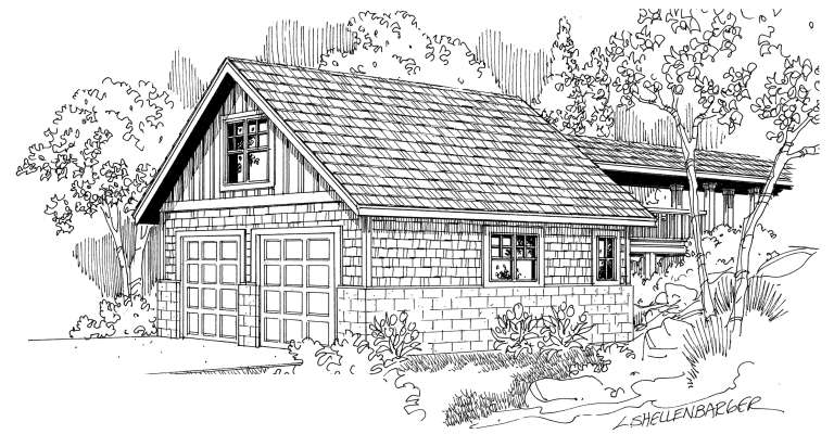 Country House Plan #035-00518 Elevation Photo