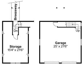 Floorplan 1 for House Plan #035-00518