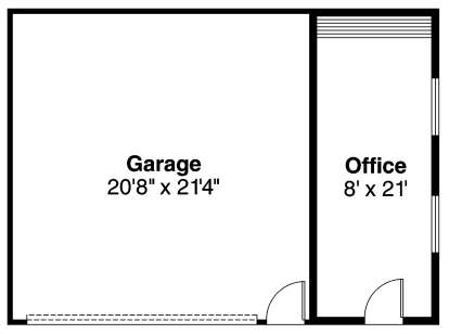 Floorplan 1 for House Plan #035-00519