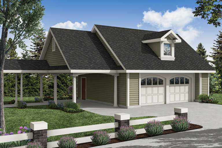House Plan House Plan #12963 Angled Front Elevation