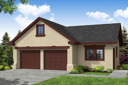 European House Plan #035-00521 Elevation Photo