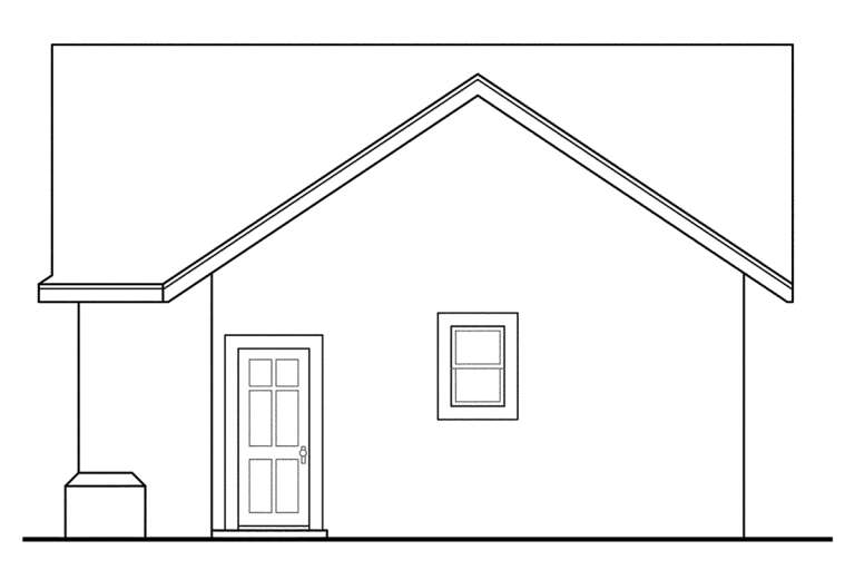 European House Plan #035-00521 Elevation Photo