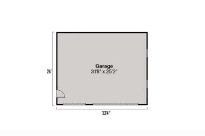 Garage Floor for House Plan #035-00522