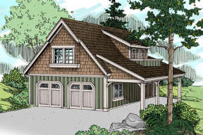 Craftsman House Plan #035-00525 Elevation Photo