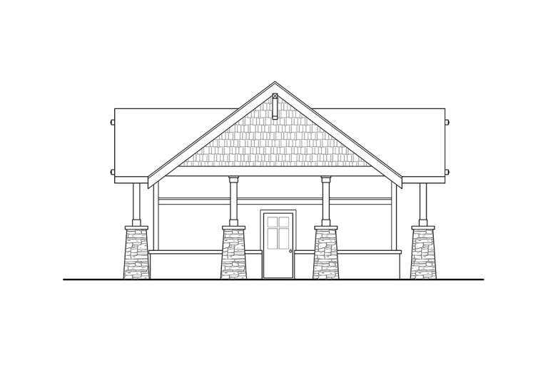 Craftsman House Plan #035-00526 Elevation Photo