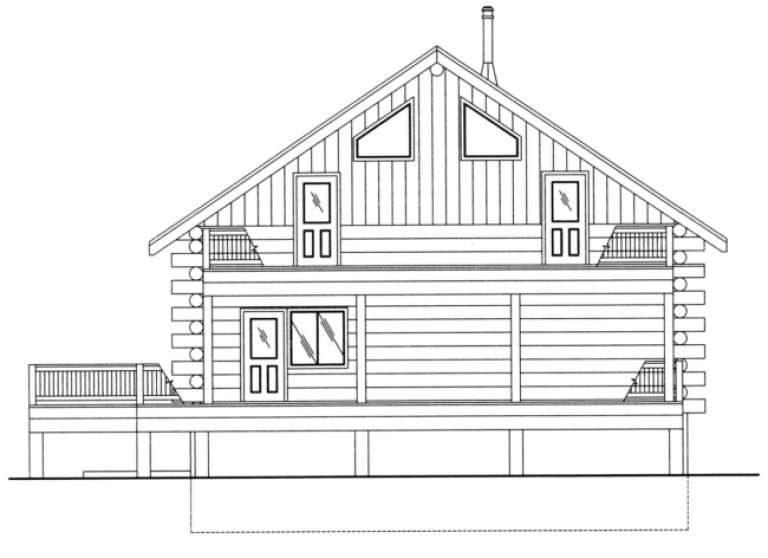 Vacation House Plan #039-00055 Elevation Photo