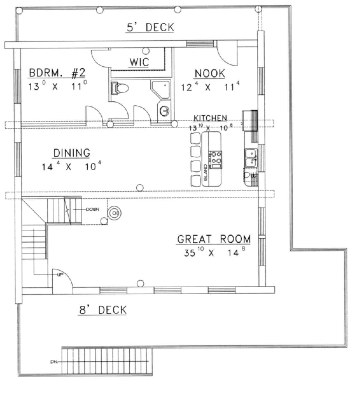 First Floor for House Plan #039-00055