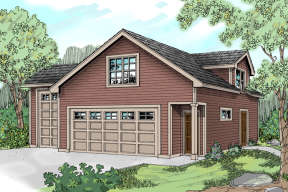 Country House Plan #035-00527 Elevation Photo
