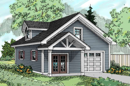 Craftsman House Plan #035-00529 Elevation Photo