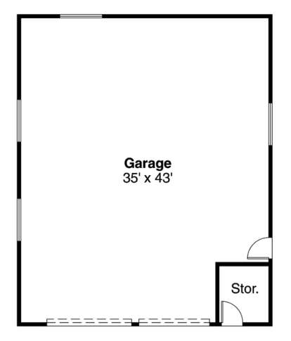 Floorplan 1 for House Plan #035-00531