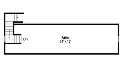 Attic Space for House Plan #035-00536