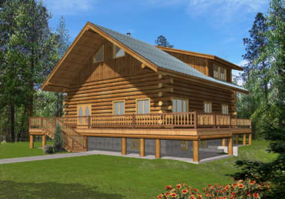 2 Bed, 3 Bath, 3489 Square Foot House Plan - #039-00056