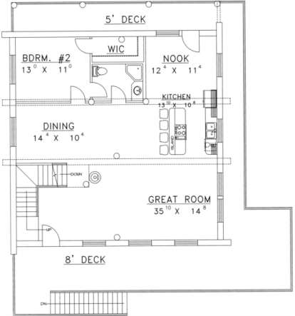 First Floor for House Plan #039-00056