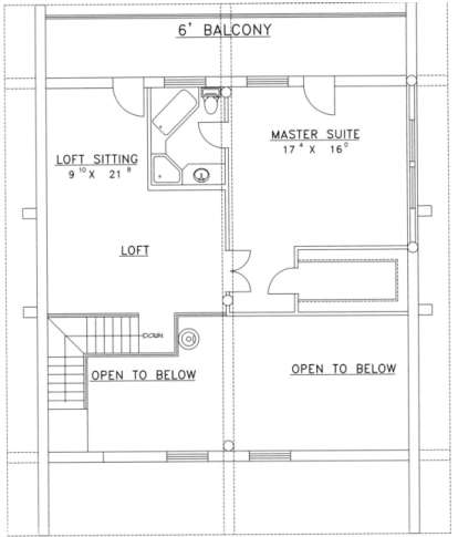 Second Floor for House Plan #039-00056