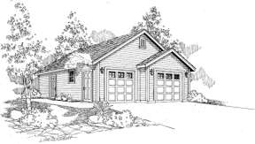 Traditional House Plan #035-00543 Elevation Photo