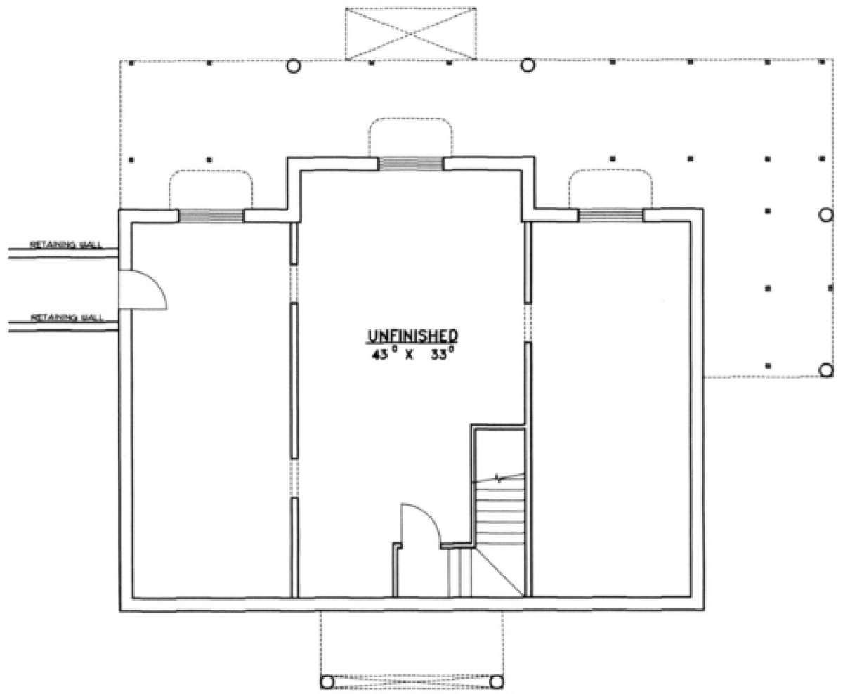 Basement Floor for House Plan #039-00057