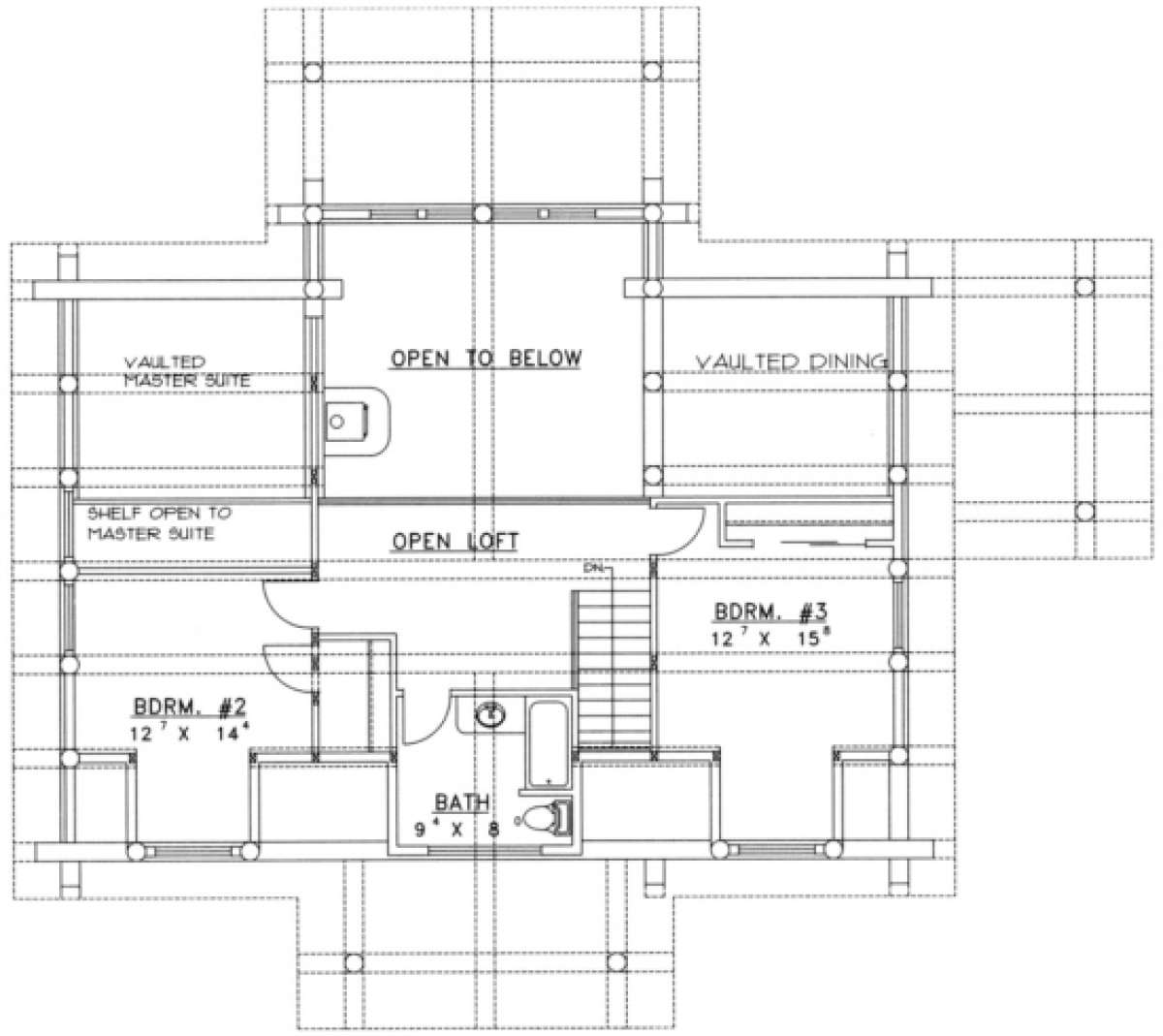 Second Floor for House Plan #039-00057