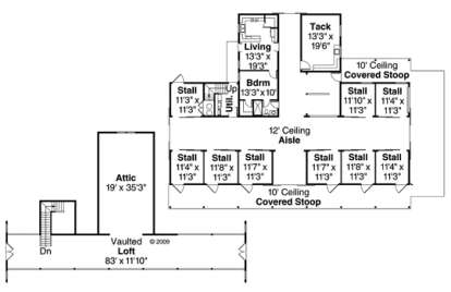 Floorplan 1 for House Plan #035-00548