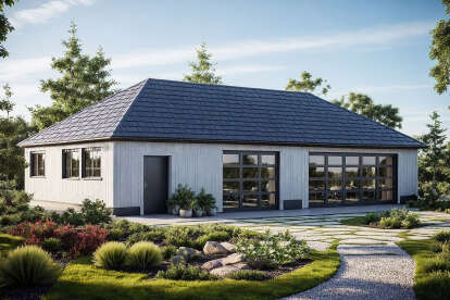 Traditional House Plan #035-00551 Elevation Photo
