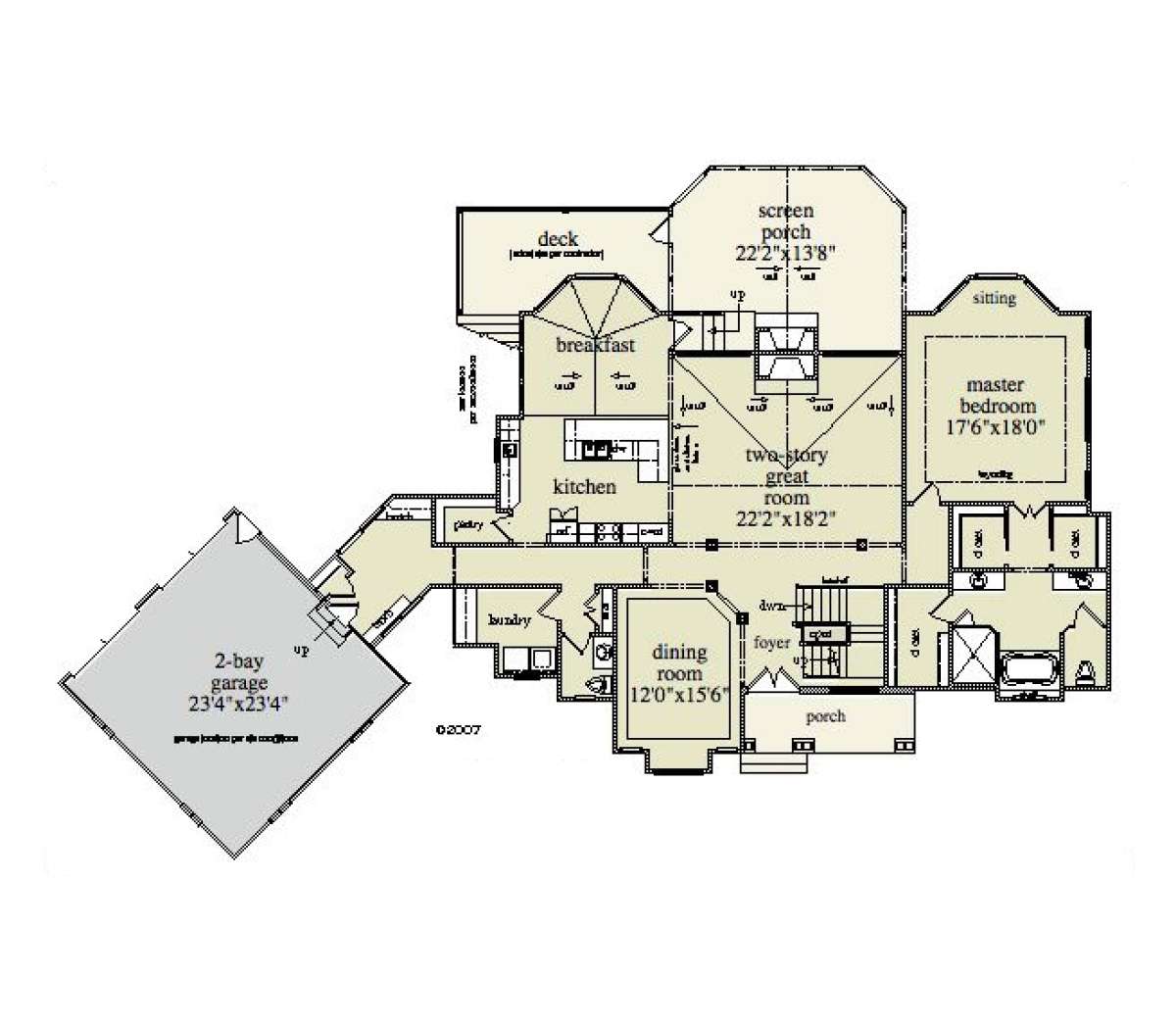 Floorplan 2 for House Plan #957-00019