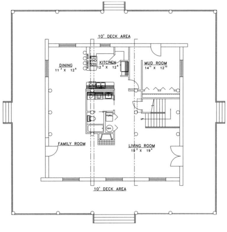House Plan House Plan #1300 Drawing 1