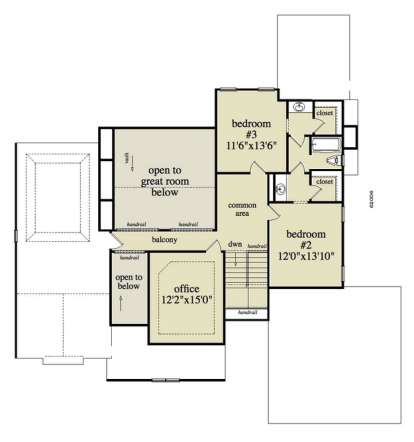 Floorplan 2 for House Plan #5458-00021