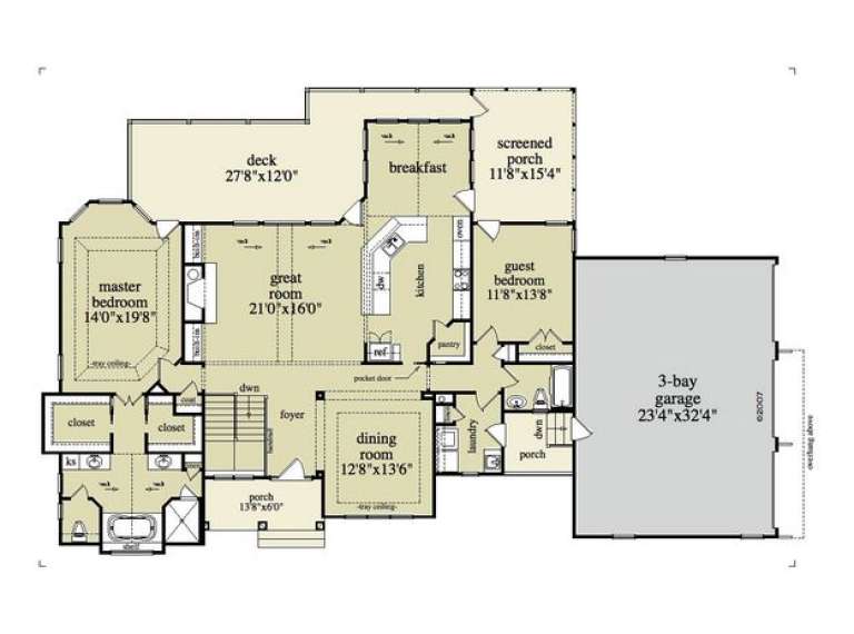 House Plan House Plan #13002 Drawing 2