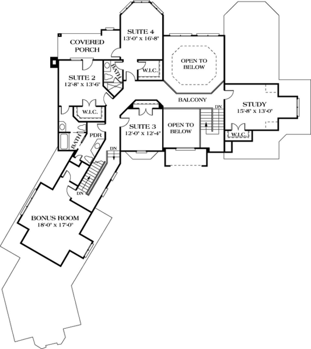 Floorplan 2 for House Plan #3323-00452