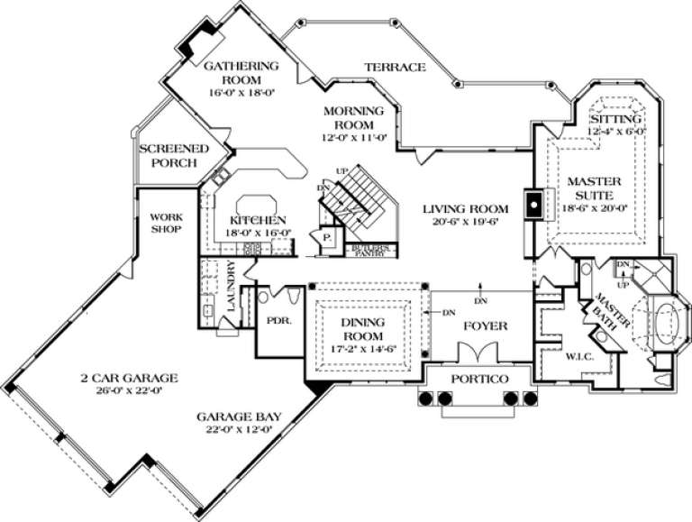 House Plan House Plan #13007 Drawing 2