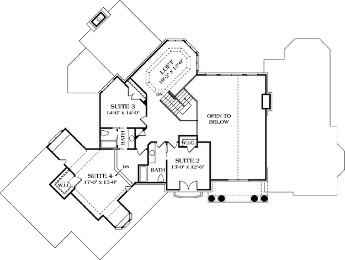 Floorplan 3 for House Plan #3323-00453