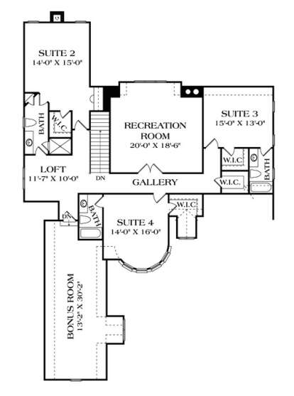 Second Floor for House Plan #3323-00454