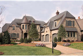 Luxury House Plan #3323-00455 Elevation Photo