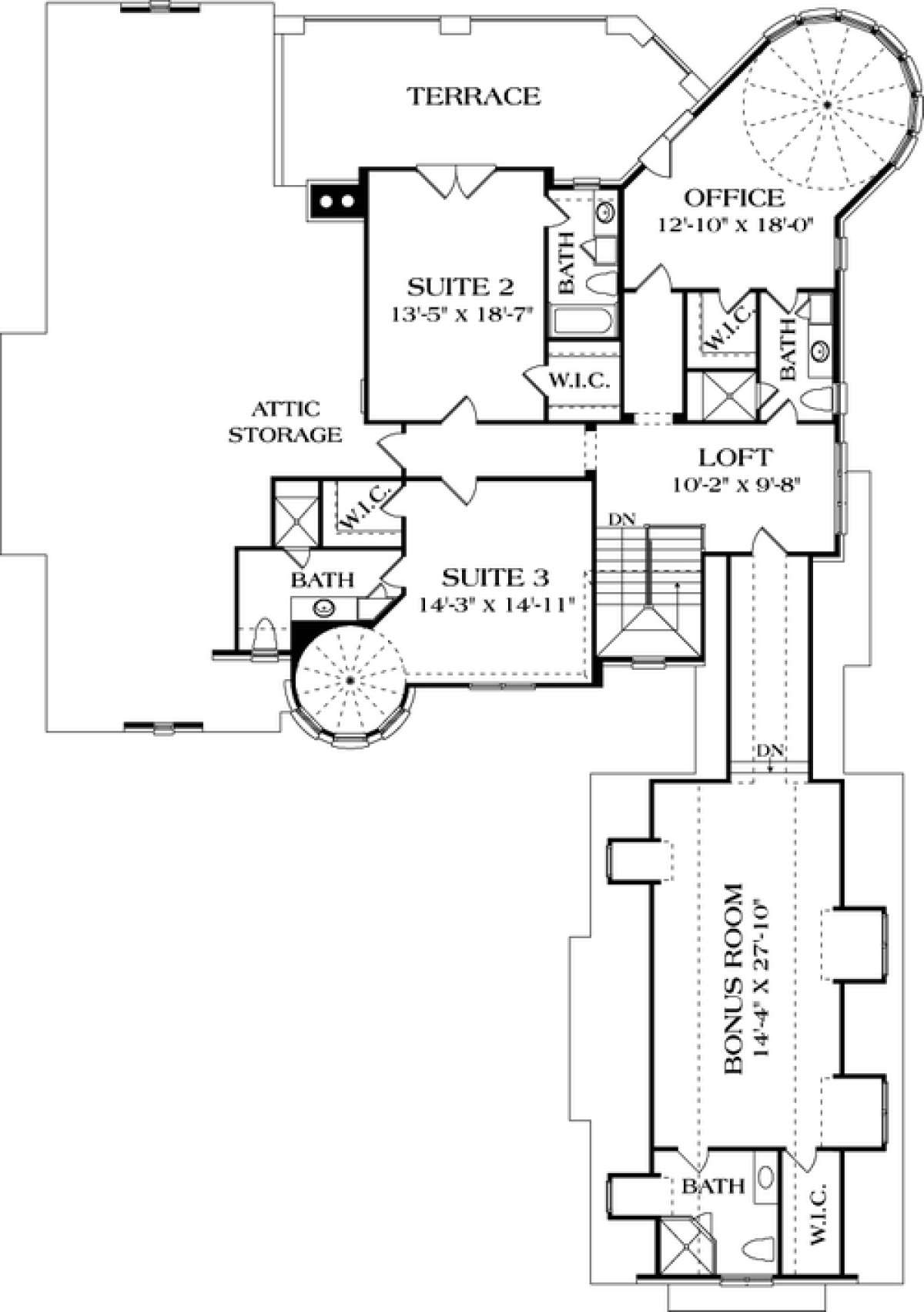 Floorplan 2 for House Plan #3323-00455