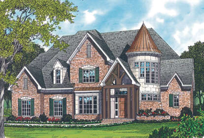 French Country House Plan #3323-00457 Elevation Photo