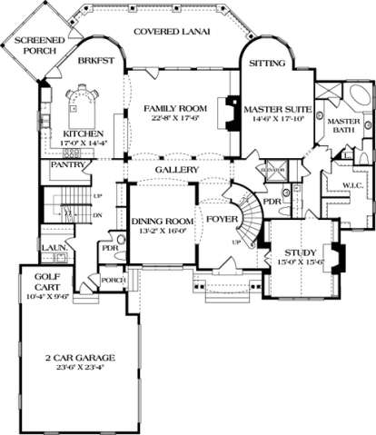 Floorplan 2 for House Plan #3323-00459