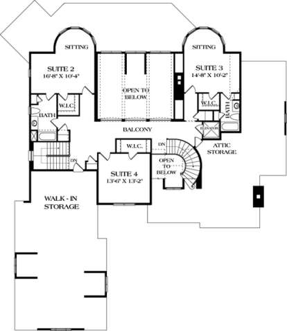 Floorplan 3 for House Plan #3323-00459
