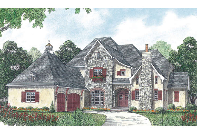 House Plan House Plan #13014 Front Elevation