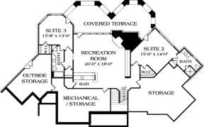 Floorplan 1 for House Plan #3323-00461