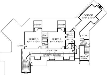 Floorplan 2 for House Plan #3323-00463
