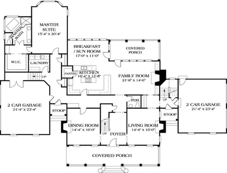 House Plan House Plan #13018 Drawing 1