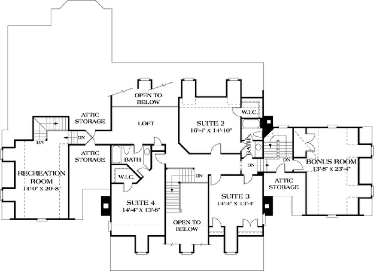Floorplan 2 for House Plan #3323-00464