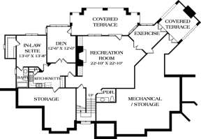 Floorplan 1 for House Plan #3323-00465