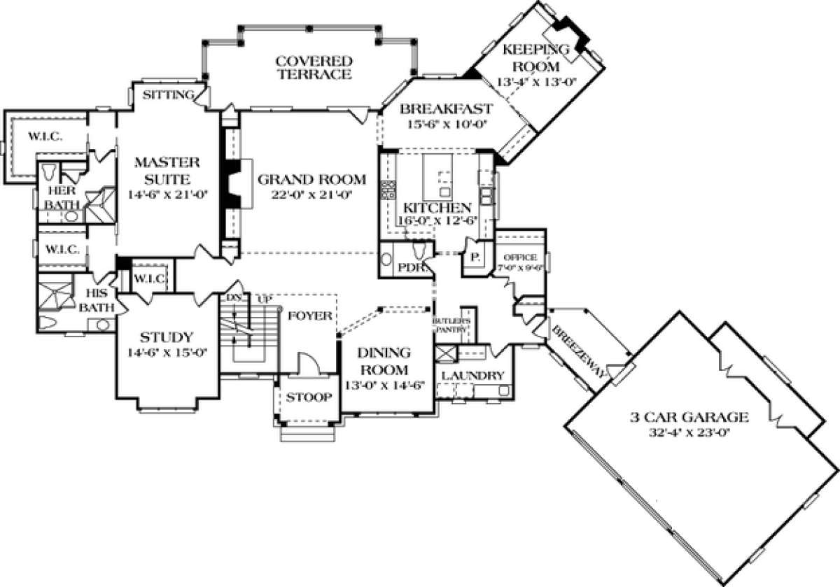 Floorplan 2 for House Plan #3323-00465