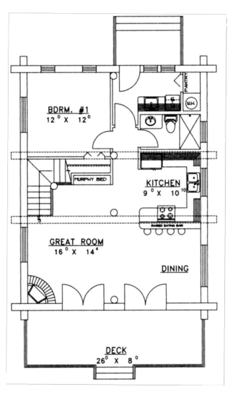 House Plan House Plan #1302 Drawing 1