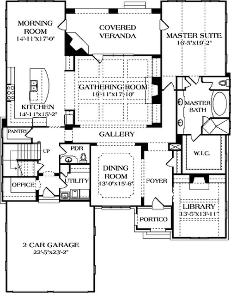 House Plan House Plan #13020 Drawing 1
