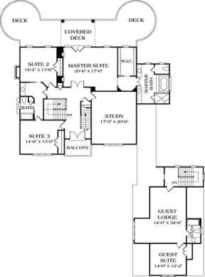 Floorplan 2 for House Plan #3323-00469