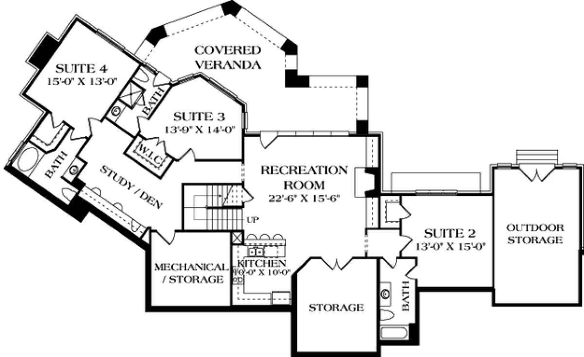 Floorplan 1 for House Plan #3323-00471