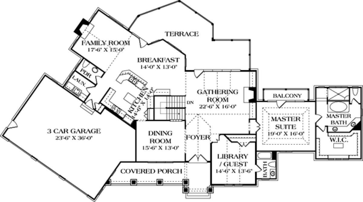Floorplan 2 for House Plan #3323-00471